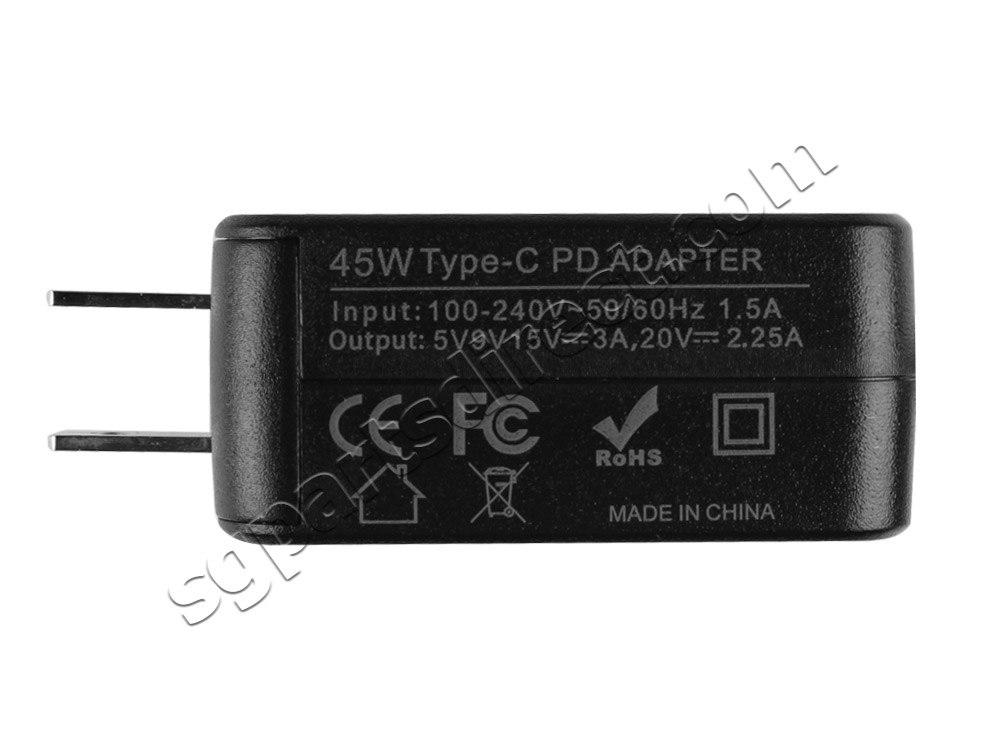 45W USB-C Dell LA45NM150 ADP-30CD BA Charger AC Adapter + Cord