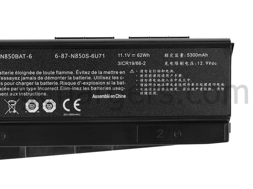 Battery Clevo N870EJ1 N870EL 4200mAh 47Wh