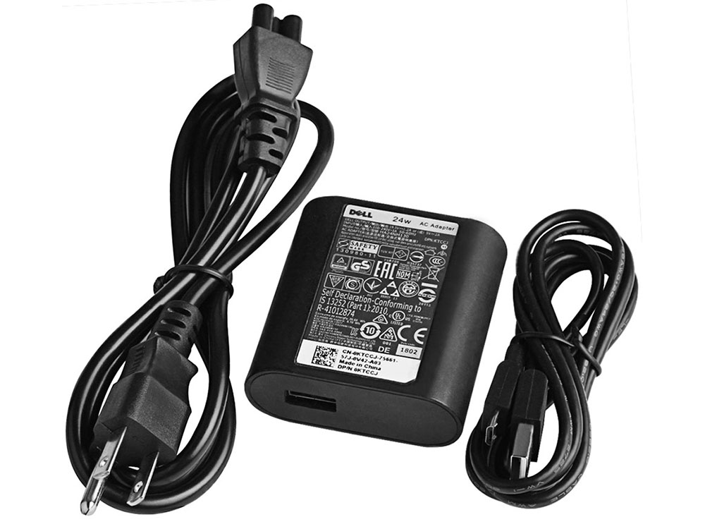 Original 24W Micro USB Dell PXMXD 332-2251 AC Adapter Charger