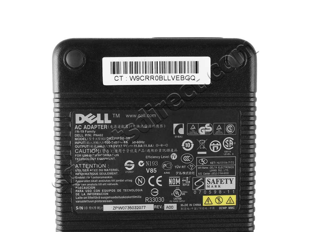 Original 230W Dell 0DT878 PA402 AC Adapter Charger