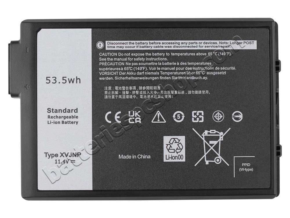 Battery Dell Latitude 5430 Rugged P148G P148G001 4457mAh 53.5Wh