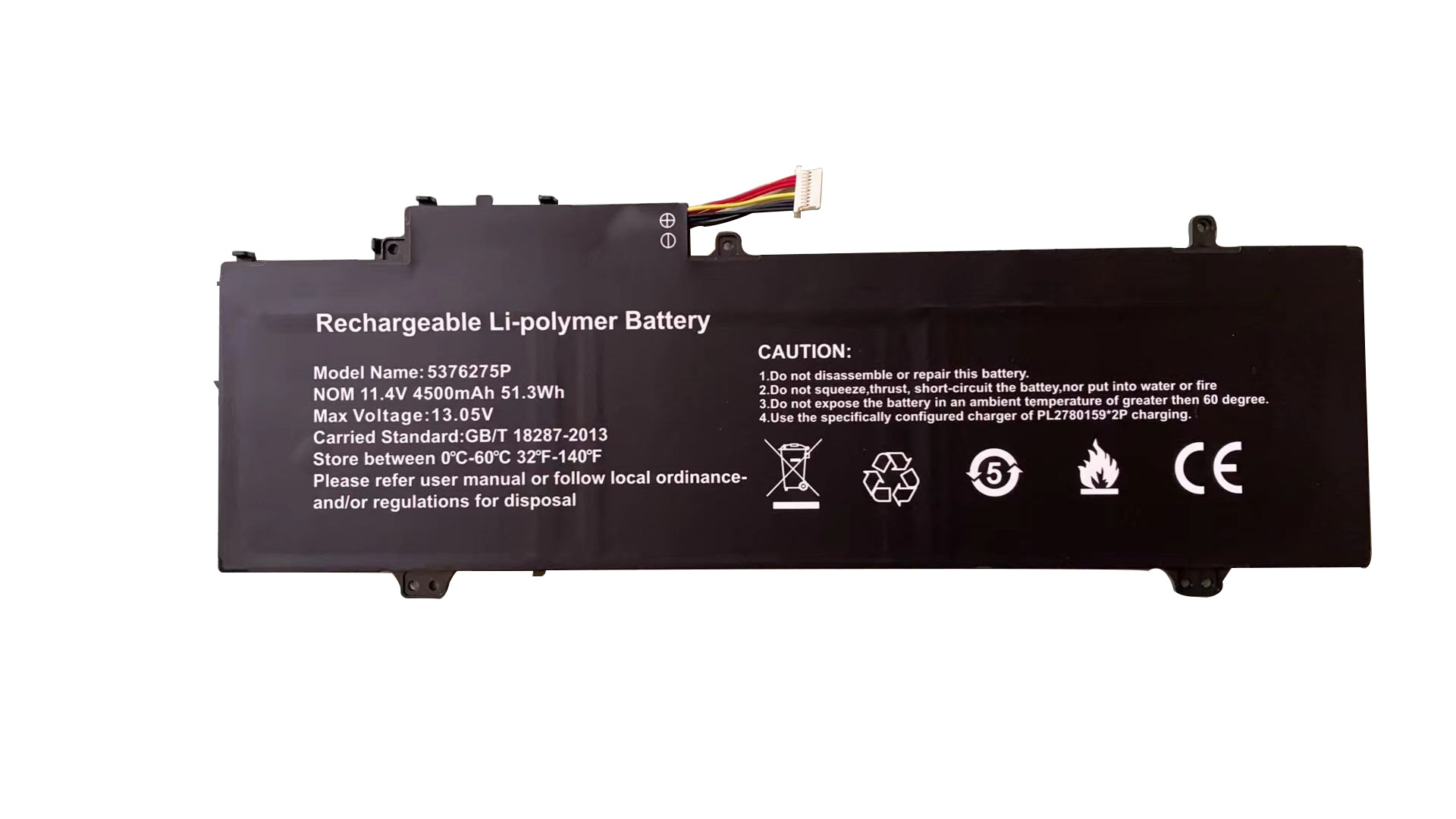 Battery Gateway GWTN141-10BL 4500mAh 51.3Wh