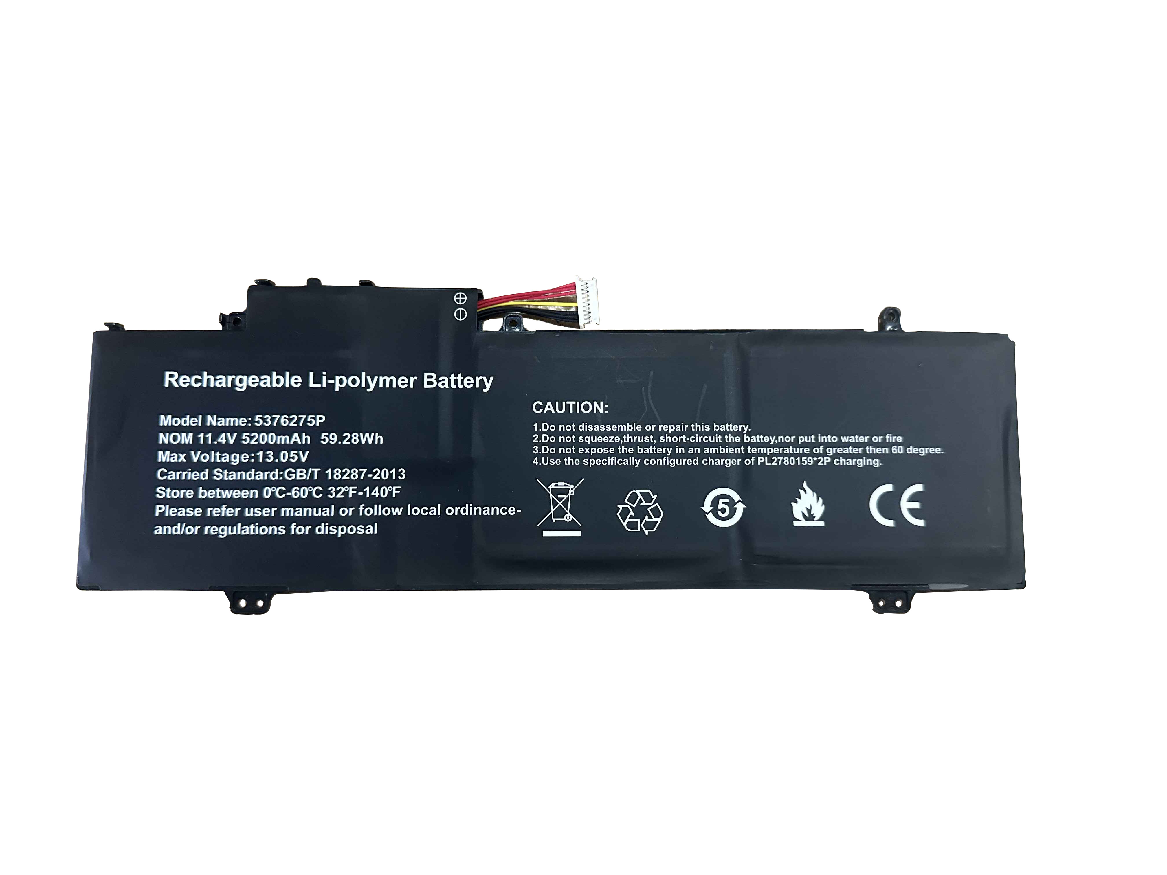 Battery Gateway GWTN141-10BK 5200mAh 59.28Wh