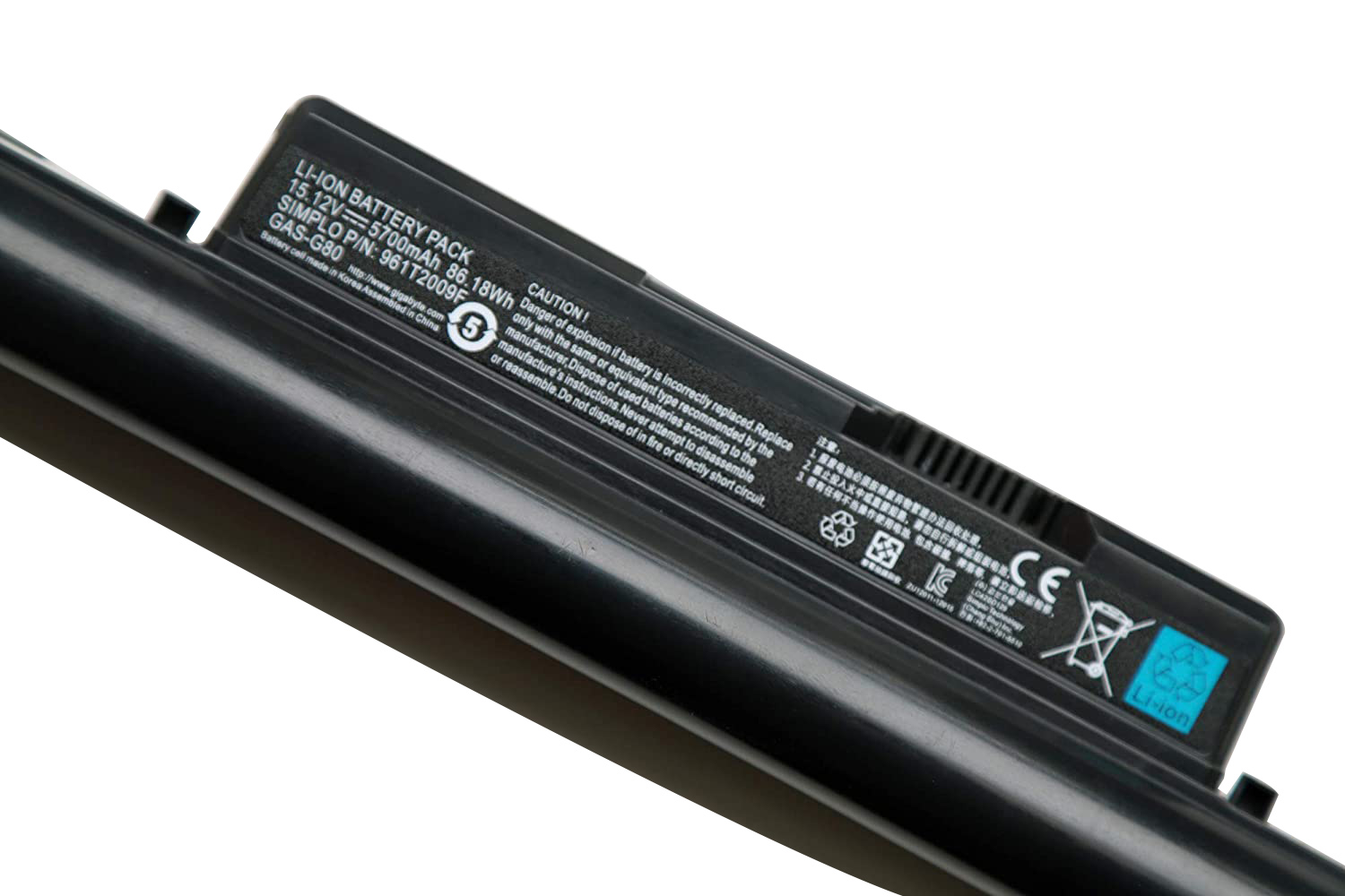 Original Battery Gigabyte P25W V2-CF2 5700mAh 86.18Wh