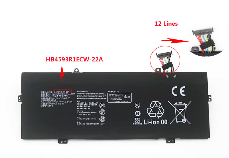 Battery Huawei HB4593R1ECW-22A 7330mAh 56Wh