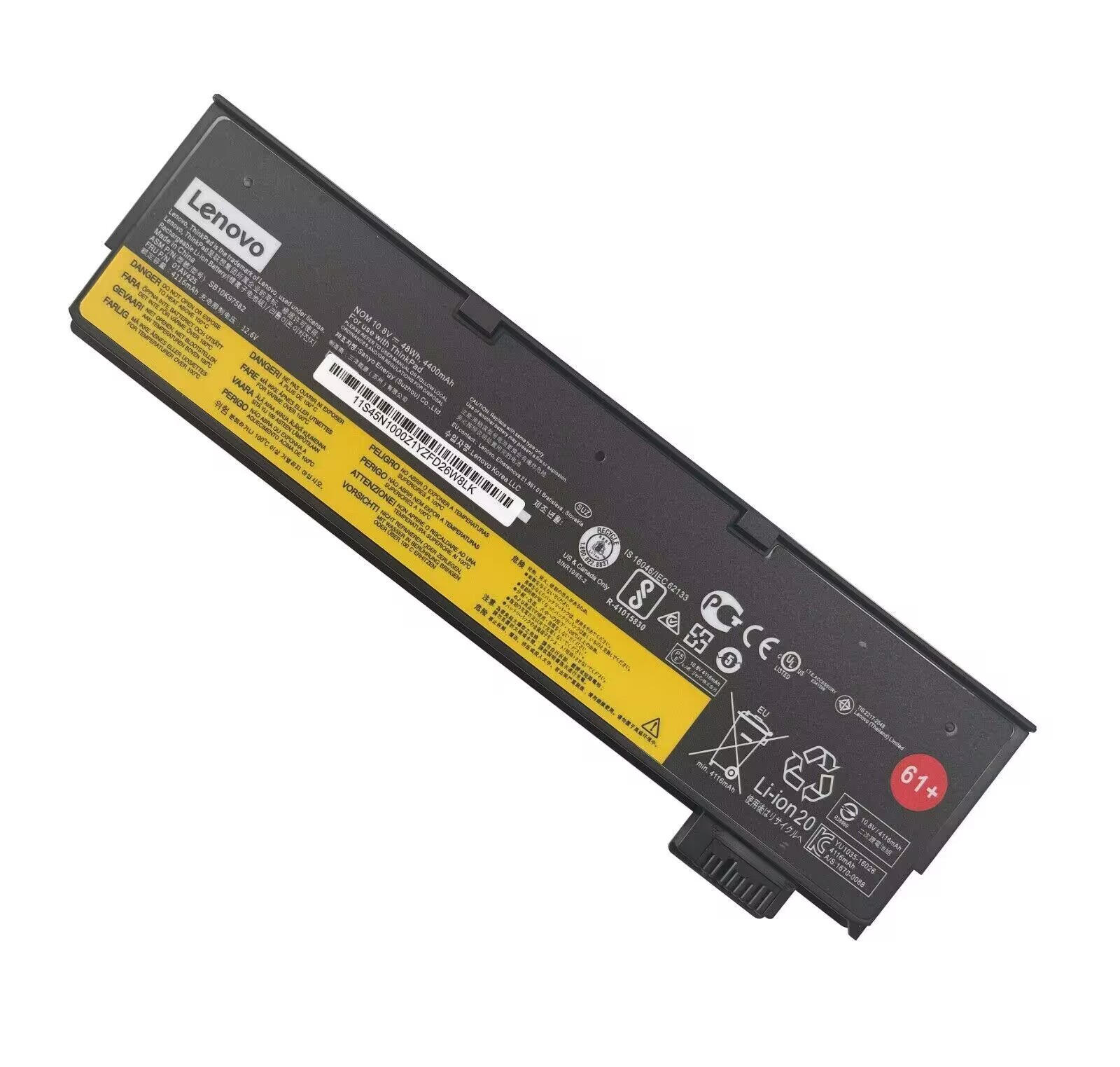 Original Battery Lenovo 01AV490 01AV491 4400mAh 48Wh