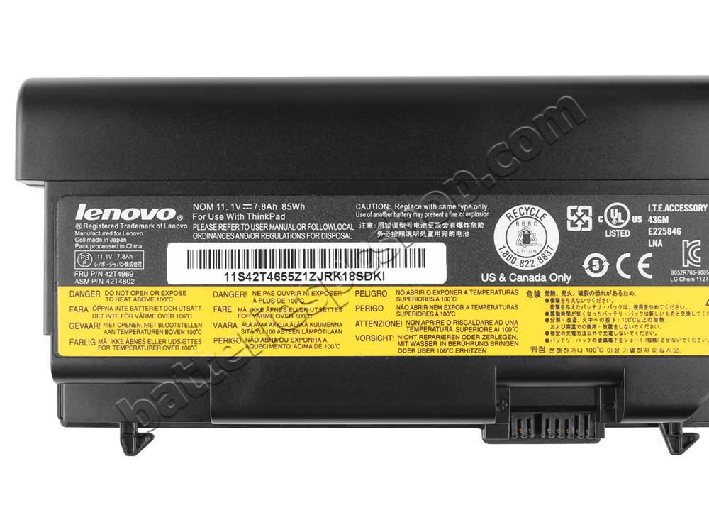 Original Battery Lenovo 0A36303 2516CTO 8400mAh 94Wh