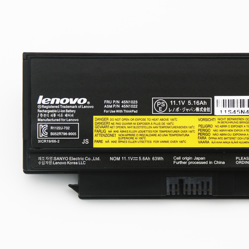 Original Battery Lenovo 45N1029 5800mAh 63Wh