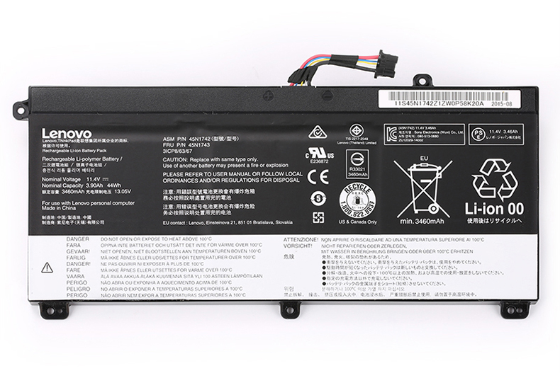 Original Battery Lenovo 00NY639 SB10K12721 3900mAh 44Wh