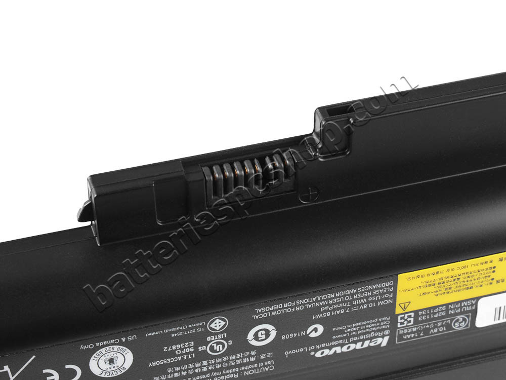 Original Battery Lenovo 40Y6797 40Y6798 40Y6799 7800mAh 85Wh