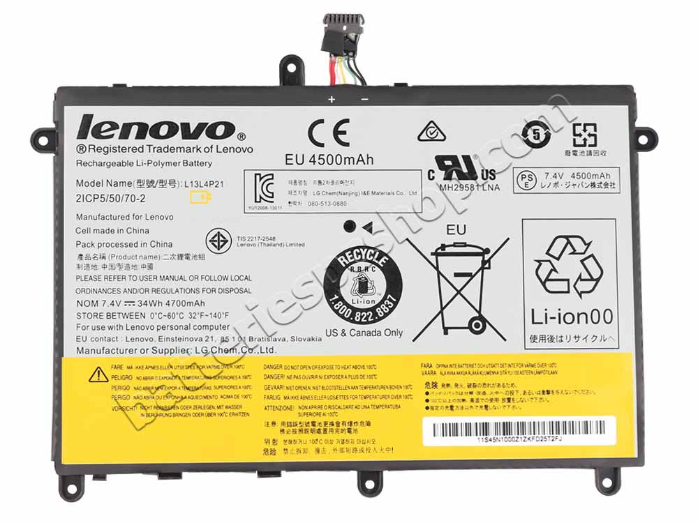 Original 34Whr Lenovo 121500223 121500224 Battery