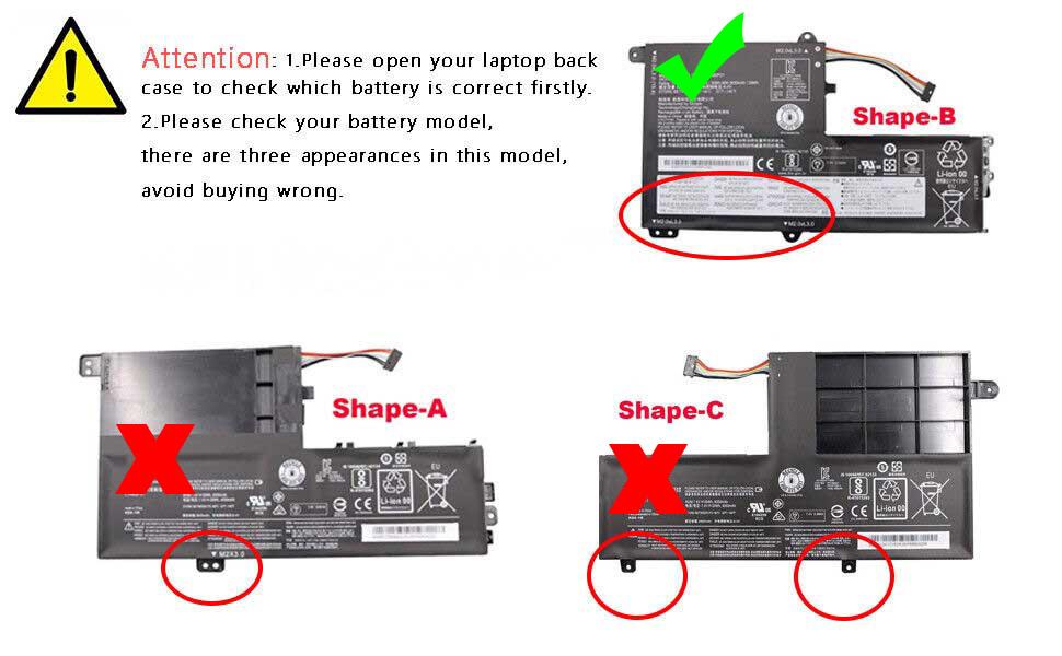 Original Battery Lenovo 5B10M49822 5B10M49823 30Wh 4050mAh