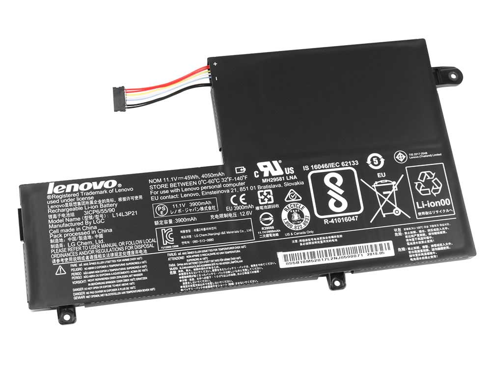 Original 45Wh 4050mAh 3 Cell Battery Lenovo 5B10G78611 5B10G78609