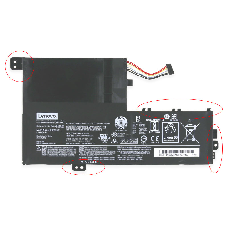 Original Battery Lenovo 5B10M50524 5B10M50525 4670mAh 35Wh