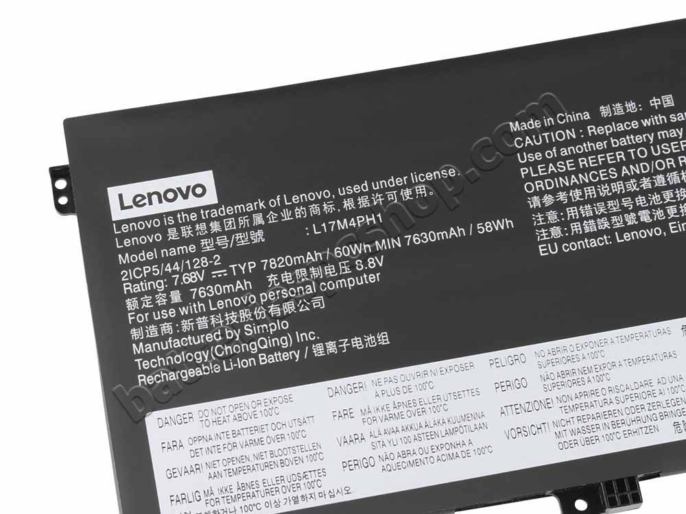 Original Battery Lenovo 5B10Q82425 5B10Q82426 7820mAh 60Wh