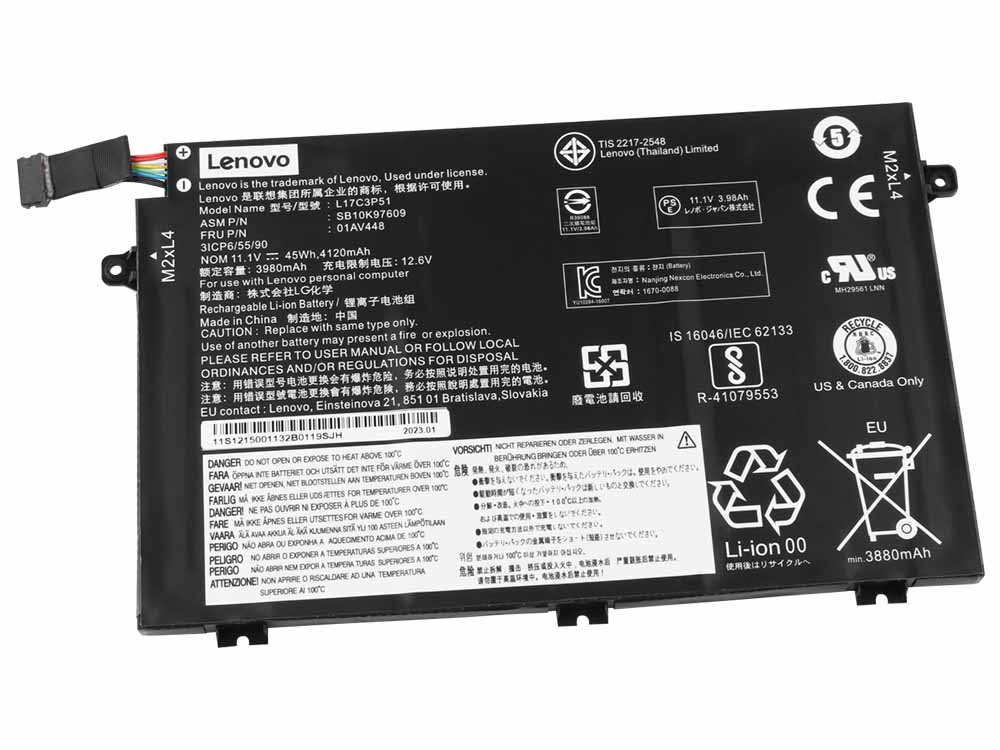 Original Battery Lenovo E41-55 82FJ 4050mAh 45Wh