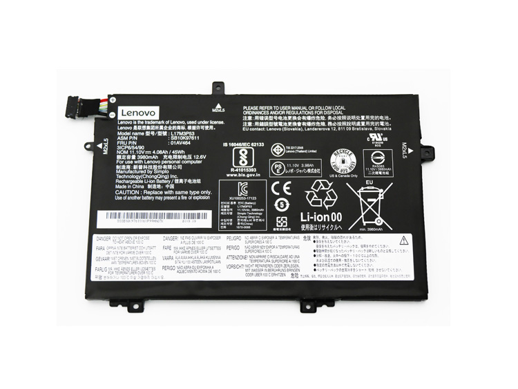 Original Battery Lenovo 01AV464 01AV465 01AV445 4080mAh 45Wh