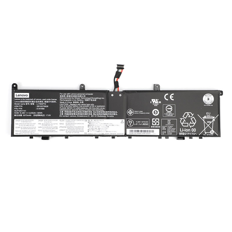 Original Battery Lenovo 01AY968 01AY969 5235mAh 80Wh