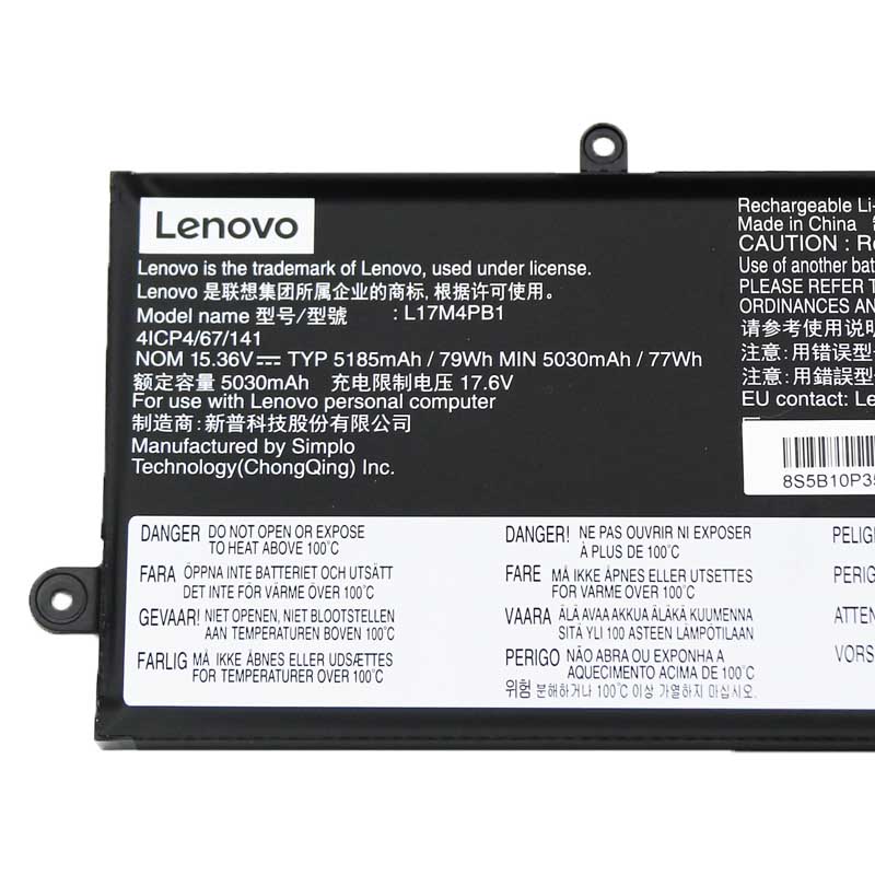 Original Battery Lenovo 5B10P35082 5B10P35083 5185mAh 79Wh