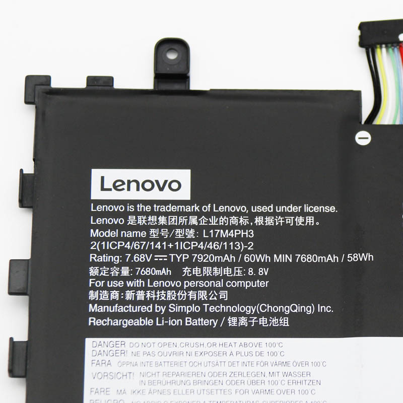 Original Battery Lenovo 5B10R37086 928QA235H 7920mAh 60Wh