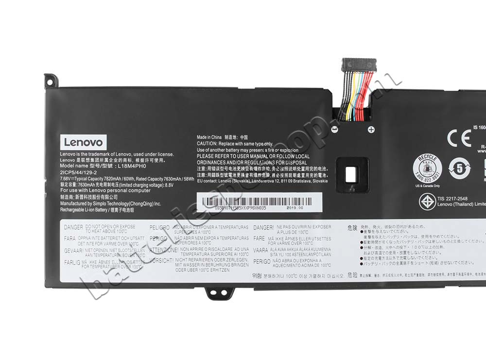 Original Battery Lenovo 2ICP5/44/129-2 7820mAh 60Wh