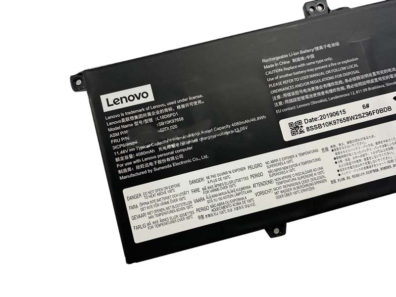 Original Battery Lenovo 02DL019 02DL020 4190mAh 48Wh