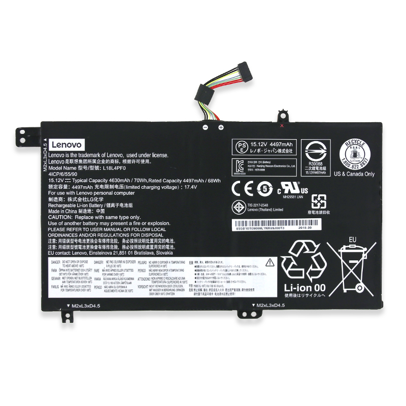 Original Battery Lenovo 5B10T09088 5B10W67275 4630mAh 70Wh