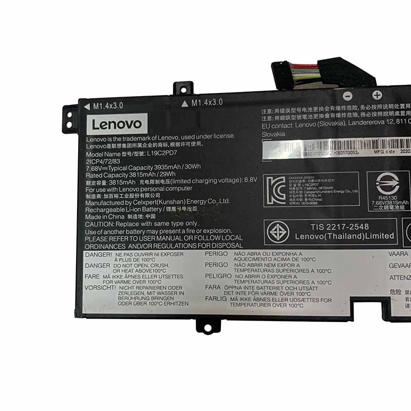 Original Battery Lenovo 5B10X82537 3935mAh 30Wh