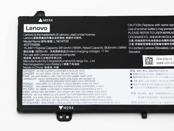 Original Battery Lenovo 5B10Z21209 SB10Z21205C1K 3912mAh 60Wh