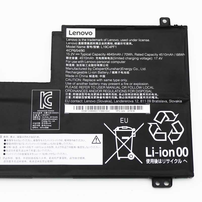 Original Battery Lenovo 4ICP6/55/90 SB10W86946 4645mAh 70Wh