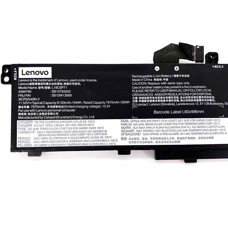 Original Battery Lenovo 5B10W13958 5B10W13959 8120mAh 94Wh