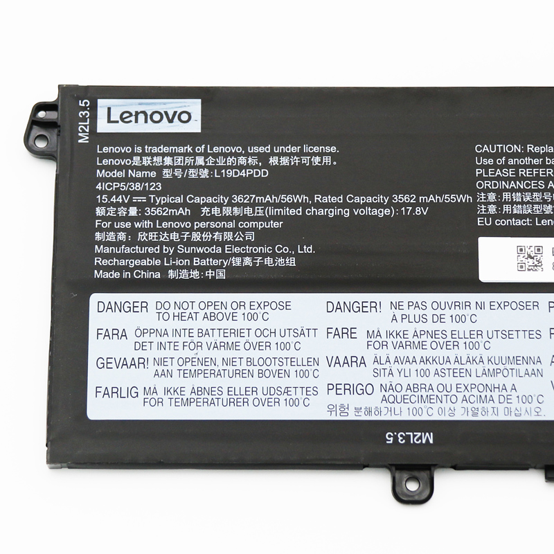 Original Battery Lenovo 5B10W51873 5B10Z37621 3627mAh 56Wh