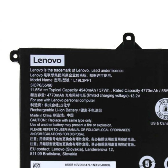 Original Battery Lenovo 5B10X55569 5B10X55570 4955mAh 57Wh