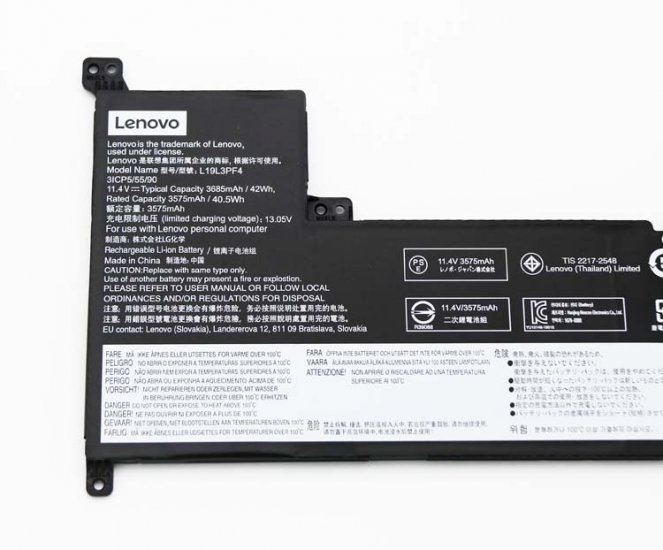 Original Battery Lenovo 3ICP5/55/90 3685mAh 42Wh