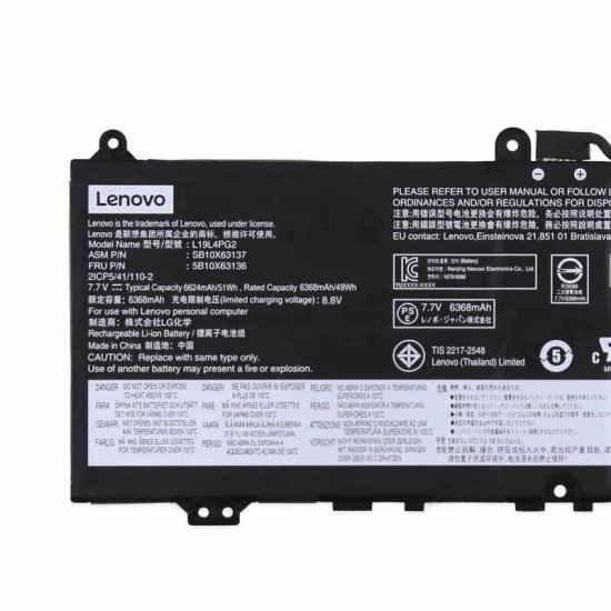 Original Battery Lenovo 2ICP5/41/110-2 6624mAh 51Wh