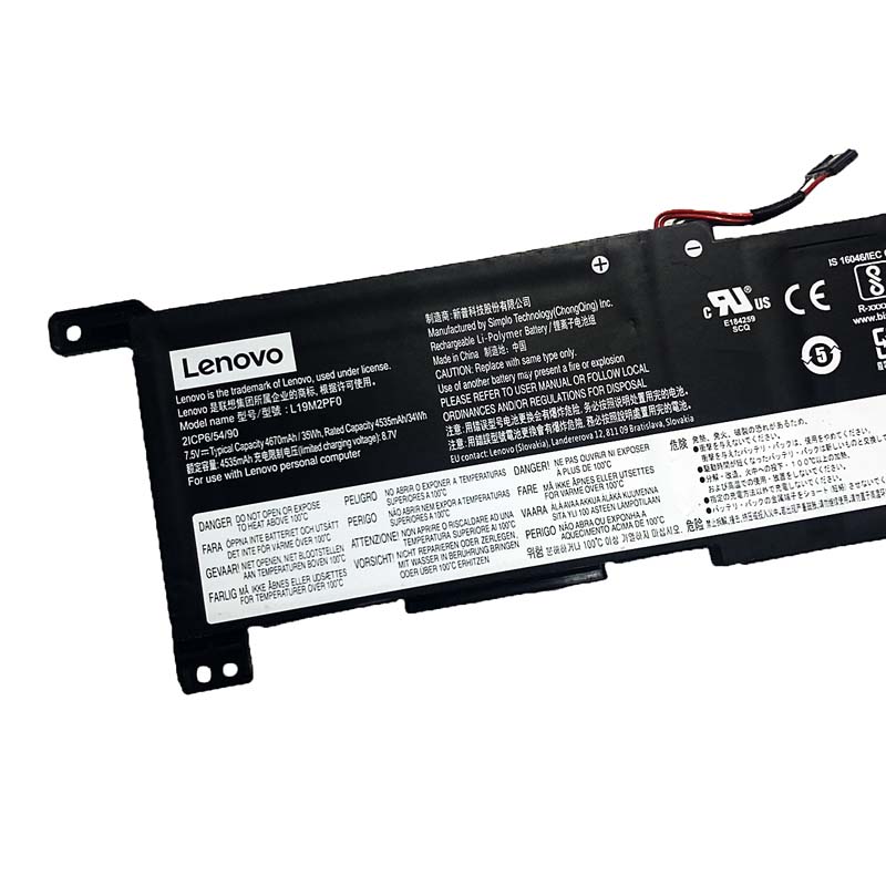 Original Battery Lenovo 5B10W67171 L19M2PF0 4670mAh 35Wh