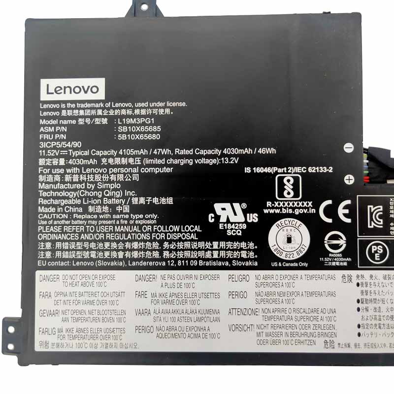 Original Battery Lenovo 100e Chromebook 2nd Gen AST 82CD 4105mAh 47Wh