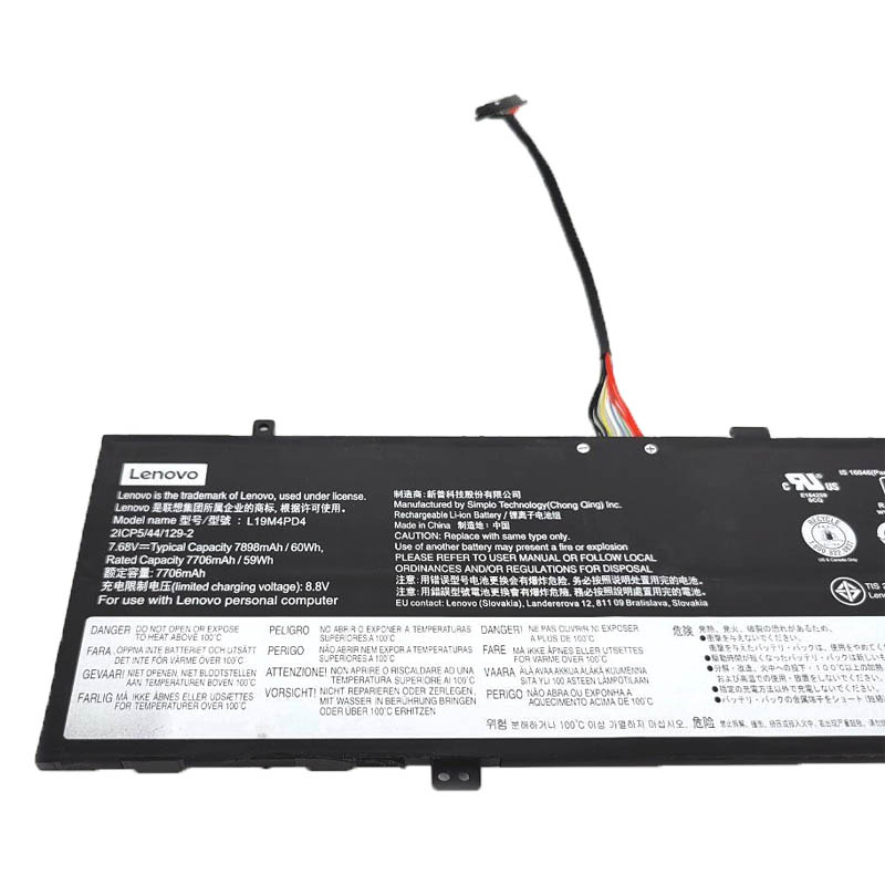 Original Battery Lenovo 21CP5/44/129-2 L19M4PD4 7898mAh 60Wh