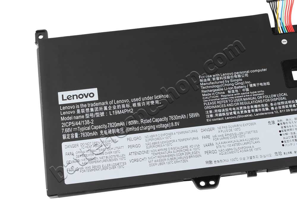 Original Battery Lenovo 5B10Z33895 5B10Z33896 7820mAh 60Wh