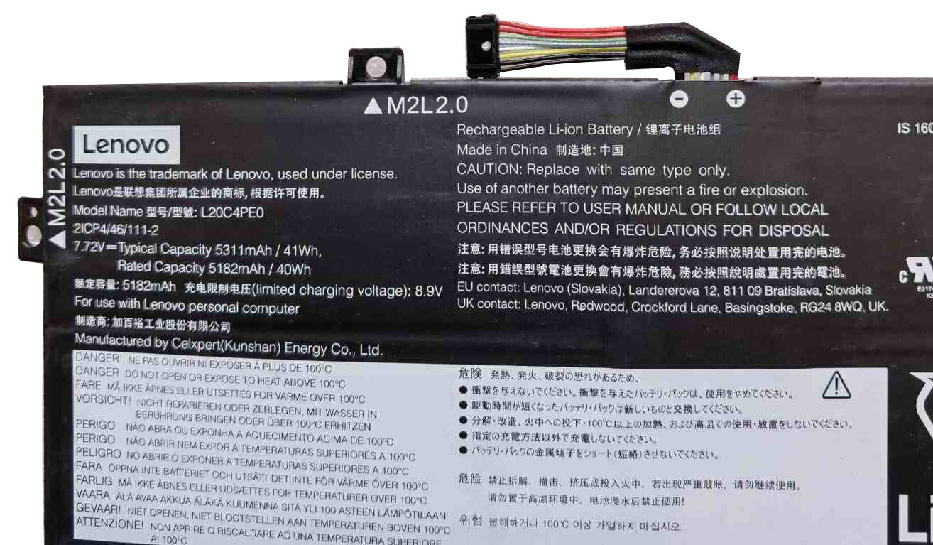 Original Battery Lenovo 5B11B44627 5B11B44628 5311mAh 41Wh