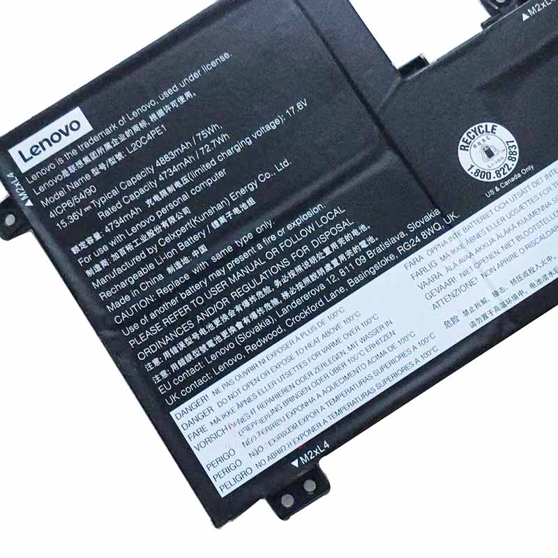 Original Battery Lenovo 5B11B66554 5B11B66555 4883mAh 75Wh