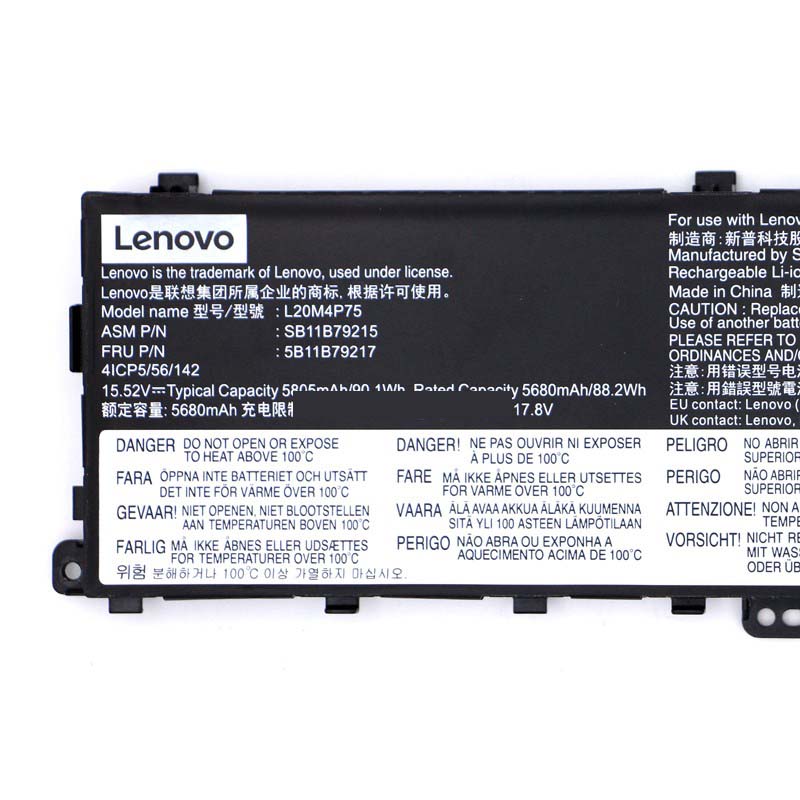 Original Battery Lenovo 5B11B79217 5B11B79218 5815mAh 90Wh