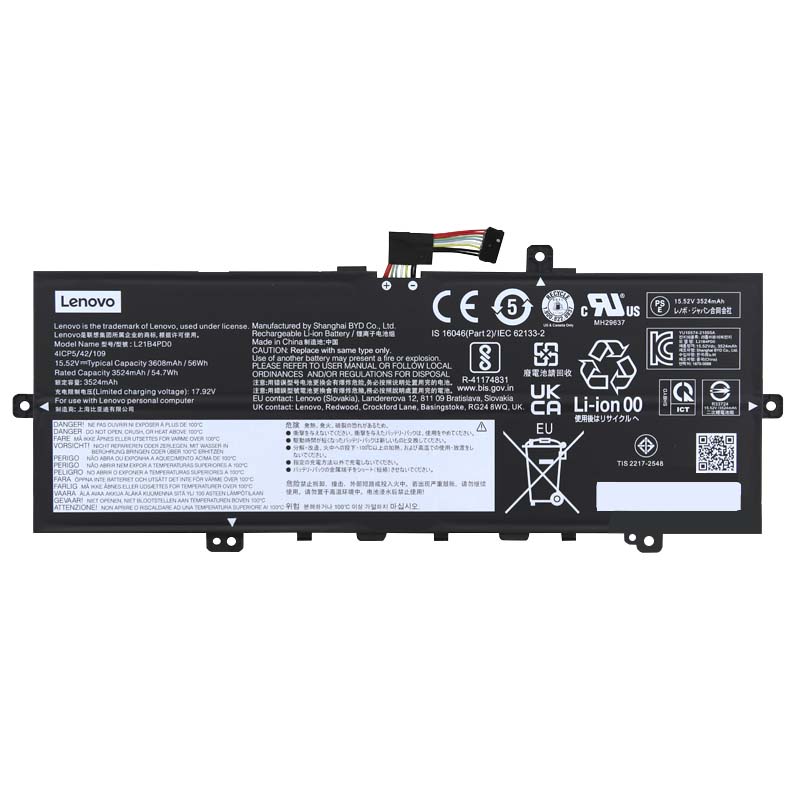 Original Battery Lenovo 4ICP5/42/109 3608mAh 56Wh