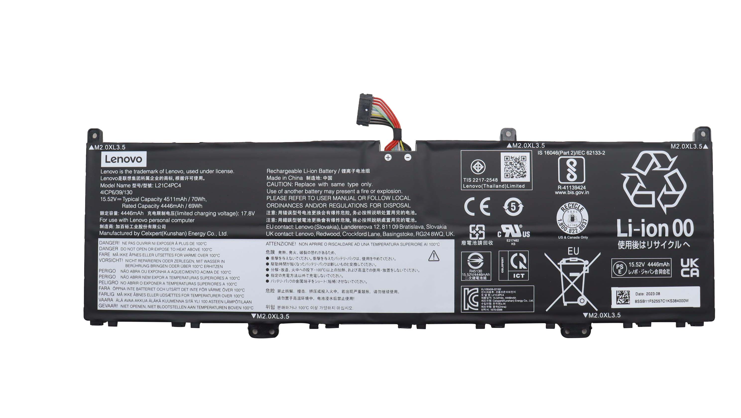 Original Battery Lenovo 5B11F52556 5B11F52558 4511mAh 70Wh