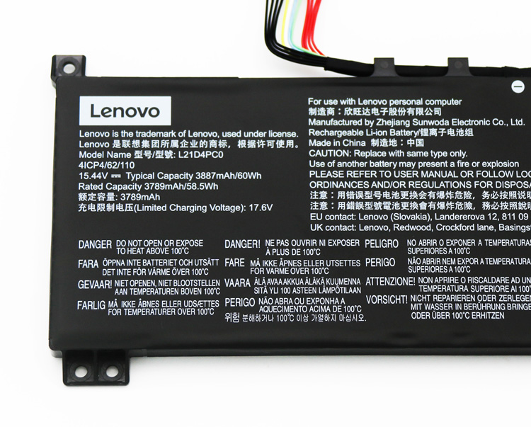 Original Battery Lenovo 5B11F24158 5B11F24163 3887mAh 60Wh