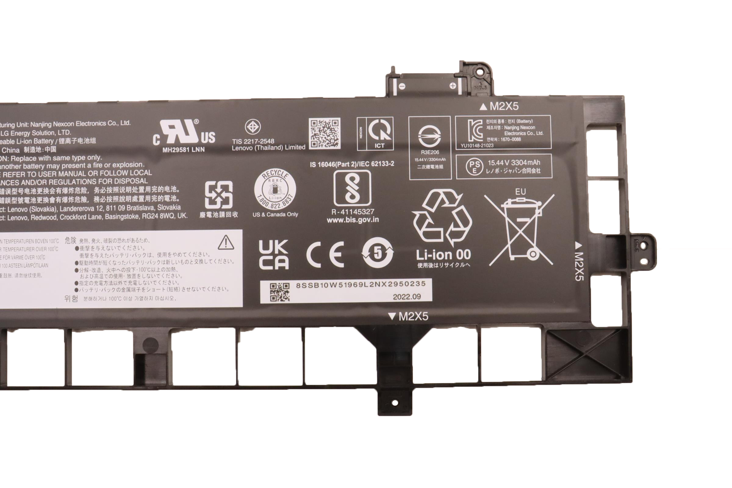 Original Battery Lenovo 5B10W51868 SB10W51969 52.5Wh