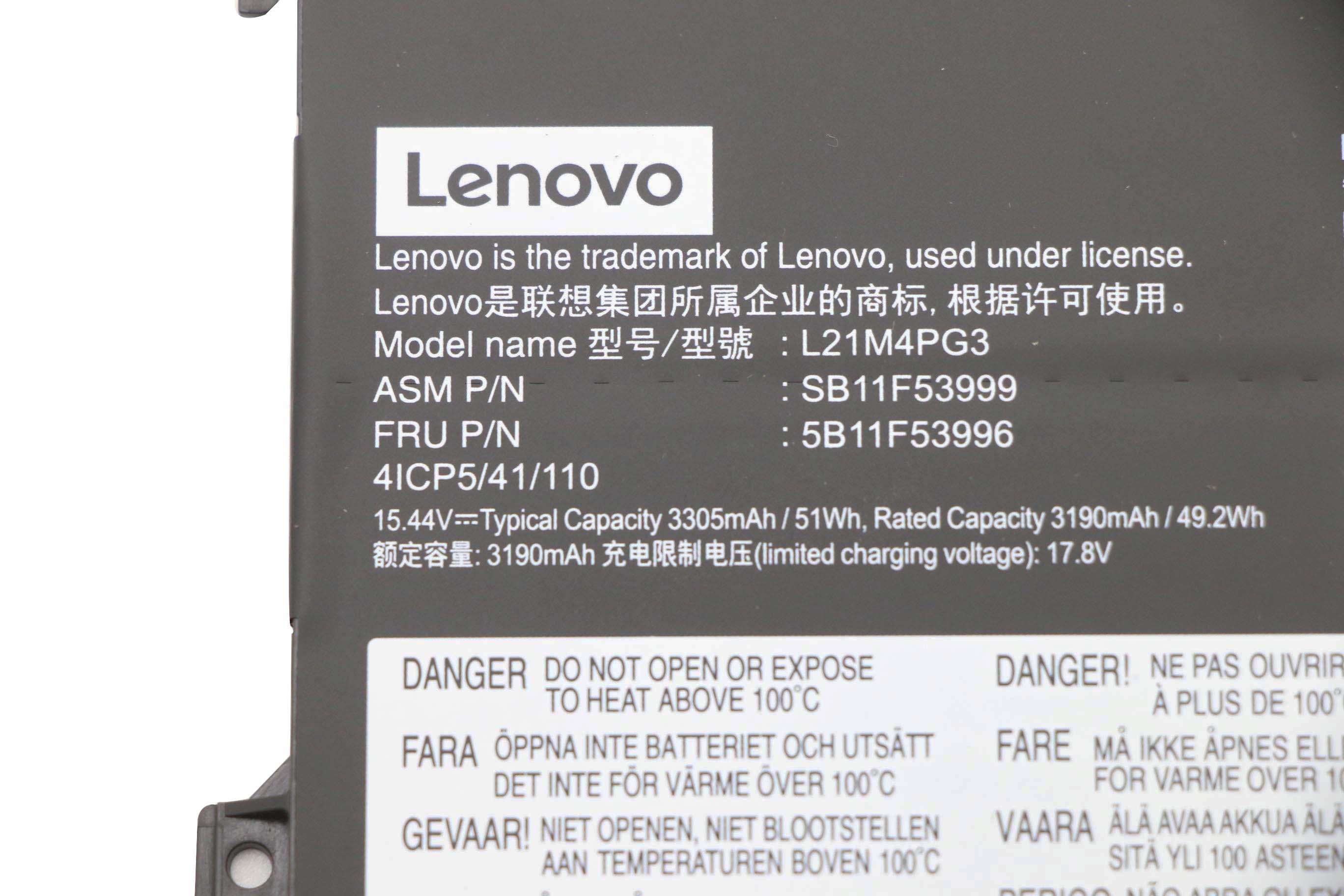 Original Battery Lenovo 13w Yoga 82S10004UK 3305mAh 51Wh