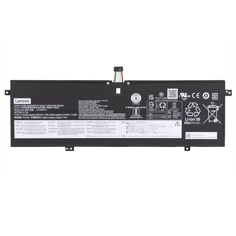 Original Battery Lenovo 5B11F35906 SB11F35904 4833mAh 75Wh