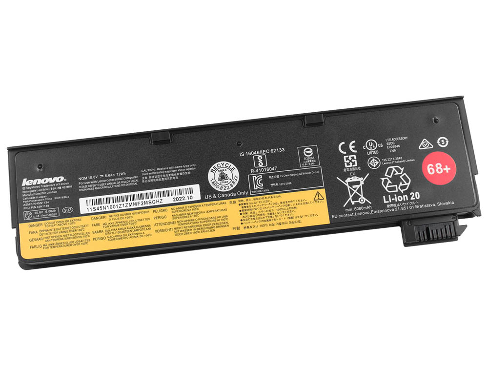 Original Battery Lenovo 00HW033 00HW034 6600mAh 72Wh