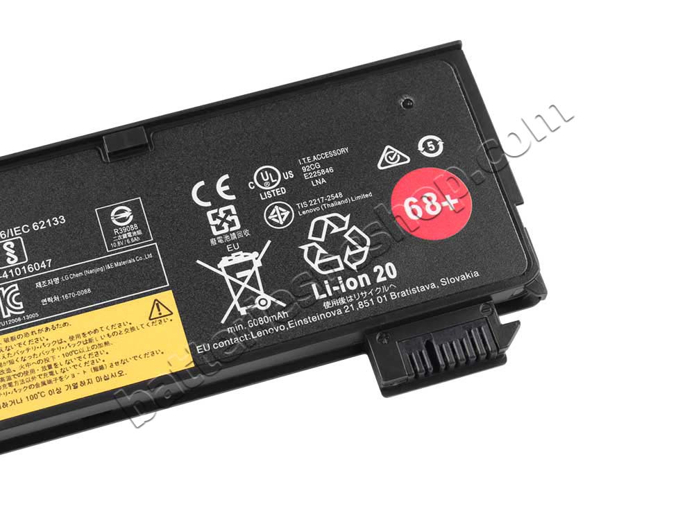 Original Battery Lenovo 00HW033 00HW034 6600mAh 72Wh